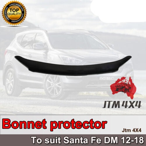 Bonnet Protector + Weather Shields to suit Hyundai Santa Fe DM 2012-2018