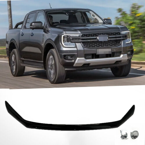 Bonnet Protector Black Guard to suit Ford Ranger Next-Gen 2022-2024 Solid Black