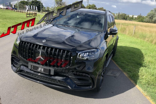 Gloss Black GT Bumper Grille Grill to suit Mercedes-Benz GLS X167 GLS450 GLS450D