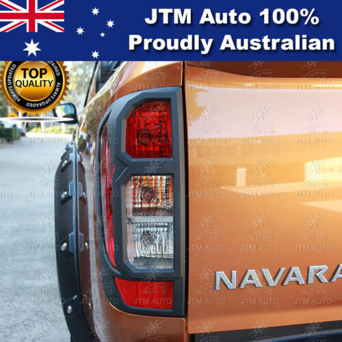 MATT Black Tail Light Cover Trim to suit Nissan Navara NP300 D23 2014-2020