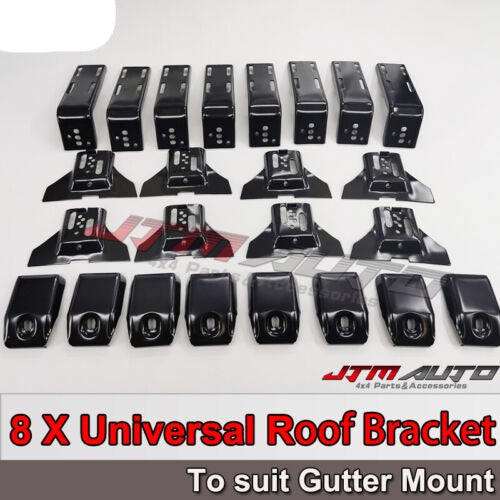 8 X Roof Rack Brackets Universal 15 CM for rain gutter mounts 4x4 4WD