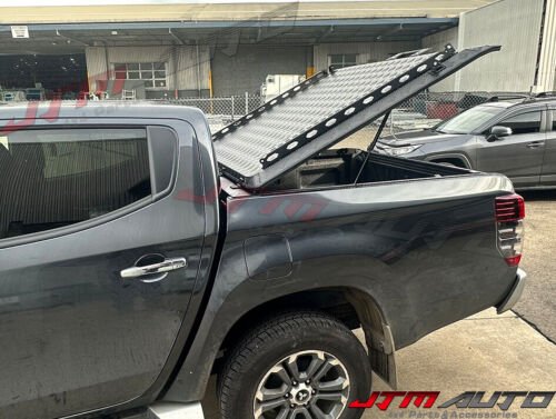 Black Aluminum Hard Lid Tonneau Cover Strut Lift to suit Mitsubishi Triton MQ MR