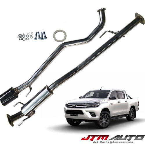 2.5" STAINLESS STEEL PERFORMANCE EXHAUST Muff to suit TOYOTA HILUX N80 2015+