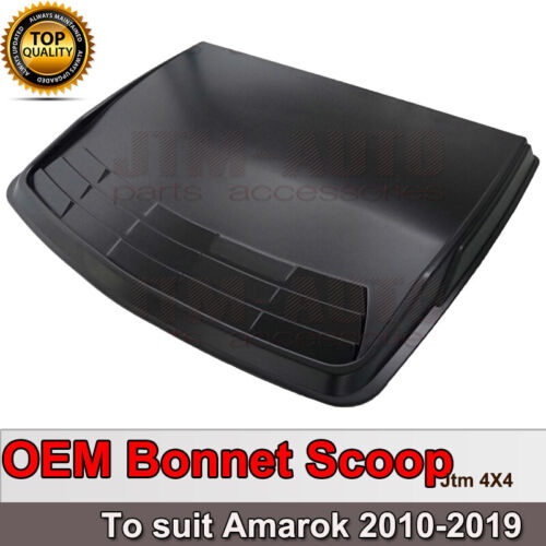 Matt Black Bonnet Scoop Hood Cover to suit VW Volkswagen Amarok 2010-2021