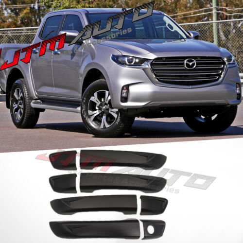 Black Door Handle Cover Trim Protector to suit Mazda BT-50 BT50 TF 2020+ MY21