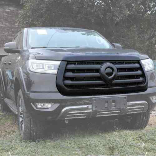 Black Front Grille Cover Chrome Delete to suit GWM Cannon 2020+