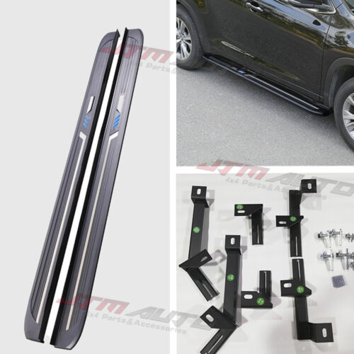 Black Aluminium Running Board Side Steps to suit Toyota Kluger XU50 2014-2020