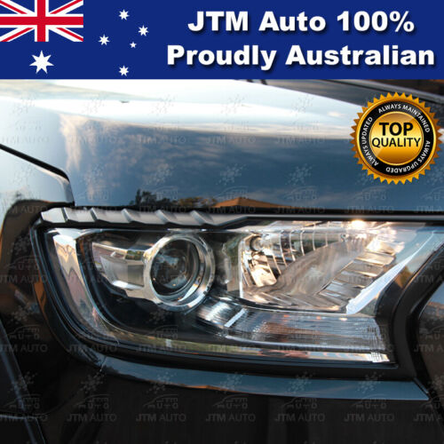 MATT Black Head Light Trim Cover Protector to suit Ford Ranger PX2 PX3 2016-2021