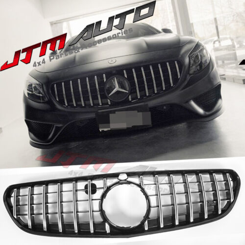 Chrome Black GT Style Grill Grille to suit Mercedes Benz S-Class C217 S217 Coupe