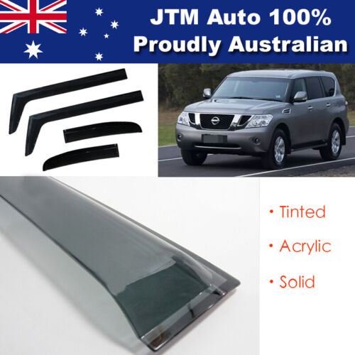 IJ Weather Shield Weathershield Window Visor for Nissan Y62 Patrol 2012-2019