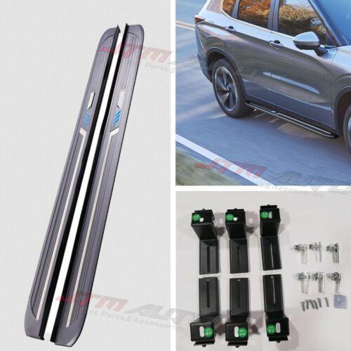 Black Aluminium Running Board Side Steps to suit Mitsubishi Outlander 2022+