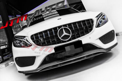 Gloss Black GT Style Grill Grille to suit Mercedes C-Class W205 C205 C43 15-18