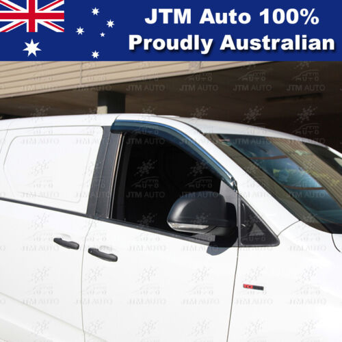 INJ Chrome Weather Shield Weathershield Window Visors to suit LDV G10 2016+