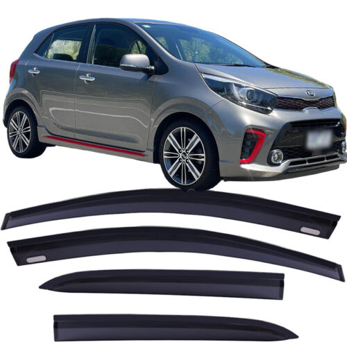 Luxury Weathershields Weather Shields Window Visor to suit Kia Picanto 2018-2024