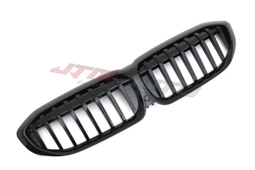 Gloss Black Front Bumper Bar Grill Grille suitable for BMW 3 Series G20 G21