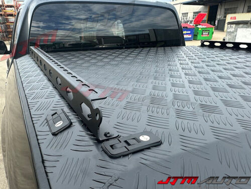 Black Aluminum Hard Lid Tonneau Cover Strut Lift to suit Mitsubishi Triton MQ MR