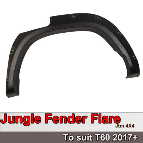 Jungle Black Fender Flares Wheel Arch Pocket Style to suit LDV T60 2017-2021