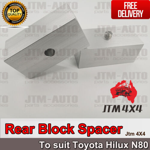 Lift Up 2" Rear Suspension Block Spacer Lift Kit to suit Toyota Hilux N70 05-14