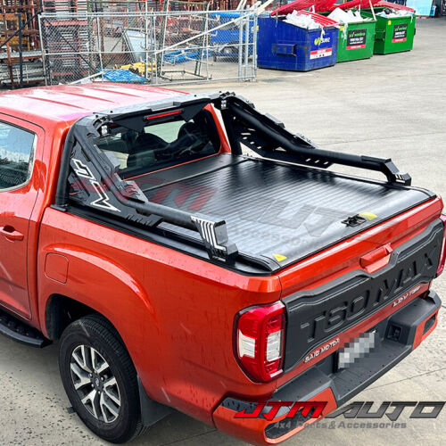 Roller Shutter + Sport Bar Tonneau Hard Lip with LED to suit LDV T60 T-60 2017+