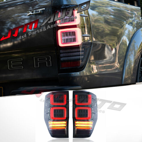 Smoked Full Sequential Led Tail Lights to suit Ford Ranger PX PX2 PX3 2012-2022