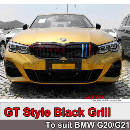 Gloss Black M Line Front Bumper Grill Grille suitable for BMW 3 Series G20 G21