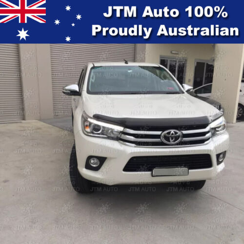 Bonnet Protector + Window Visors Weather Shields to suit 2015-2020 Toyota Hilux