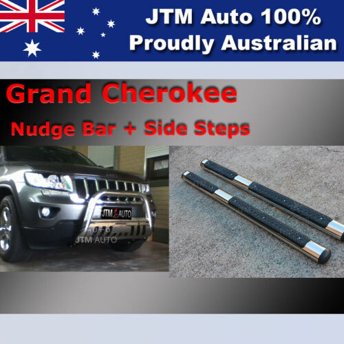 Side Steps + Nudge Bar Stainless Steel to suit Jeep Grand Cherokee 2011-2022