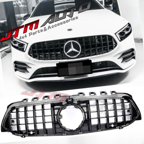 Gloss Black GT Bumper Grille Grill to suit Mercedes-Benz A-Class W177 V177