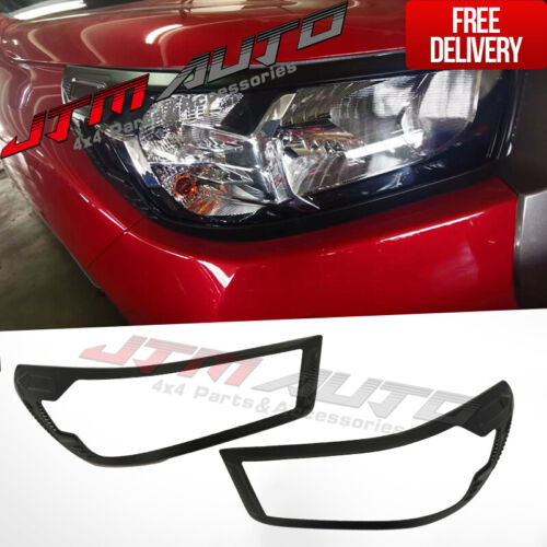 Black Head Light Cover Trim to suit Toyota Hilux SR 2020 My21+