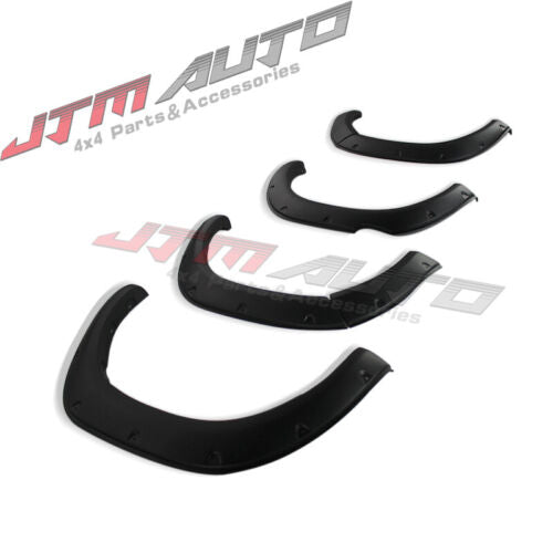 Matt Black Fender Flares Black Guard Trim to suit Toyota Hilux SR5 2021+ My21