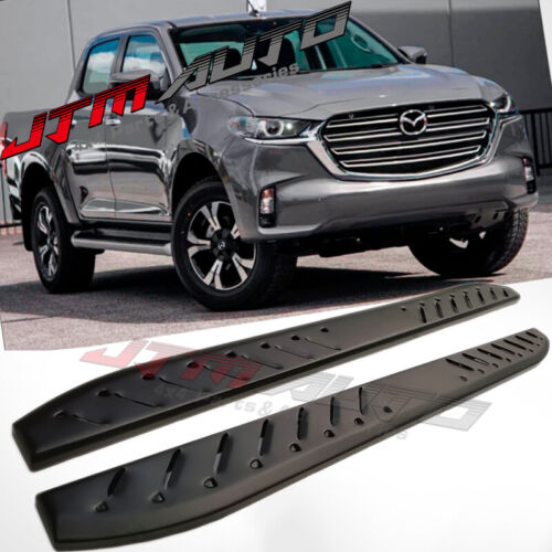 Heavy Duty Shark Bar Black Off road Side Steps for Mazda BT-50 BT50 2020-2024