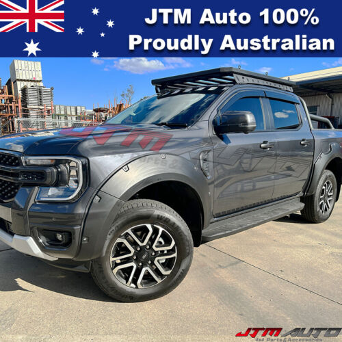 To suit NEW GEN Ford Ranger XLT XLS Black Fender Flares Wheel Arch 2022+ MY22