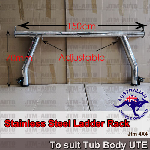 Universal Stainless Steel Ladder Rack Roll Bar for Ute Tub Hilux Ranger Navara