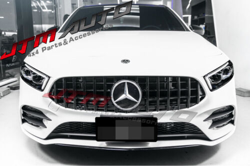 Gloss Black GT Bumper Grille Grill to suit Mercedes-Benz A-Class W177 V177