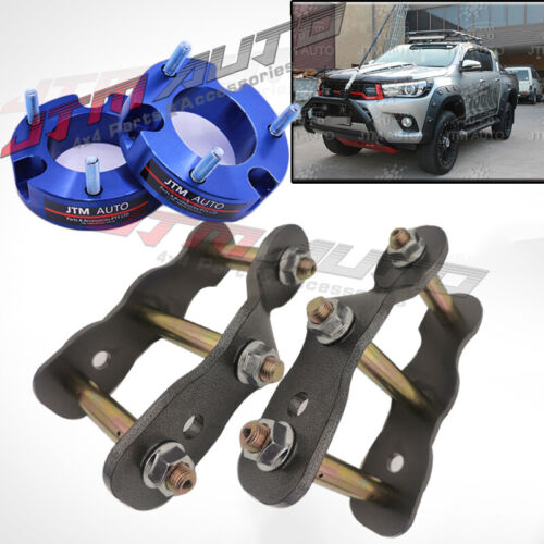 Strut Front Spacers + Rear Shackle 2 Inch Lift to suit Toyota Hilux GUN126 2015+