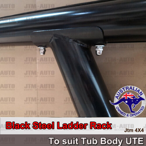 Universal Powder Coat Black Steel Ladder Rack Roll Bar To suit LDV T60 T-60