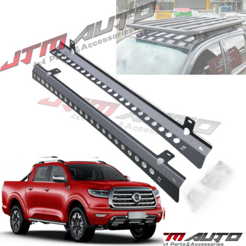 Black roof racks brackets kits roof rails to suit GWM Cannon L & X 2020-2024