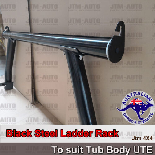 Universal Black Steel Ladder Rack Roll Bar for Ute Tub Hilux Amarok Ranger D-max