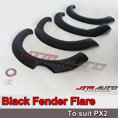 Matt Black OEM Fender Flares Black Guard Trim Fits To Ford Ranger PX2 2016-2018