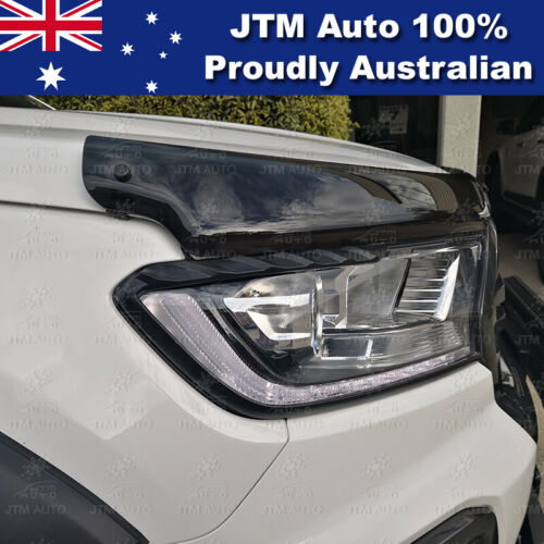 MATT Black Head Light Trim Cover Protector to suit Ford Ranger PX2 PX3 2016-2021