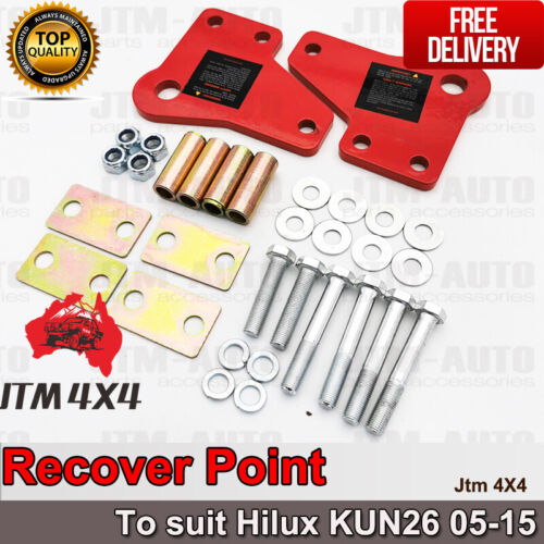 Recovery Tow Point Kit 3250 KG & Hitch to suit Toyota Hilux Kun26 2005-2015