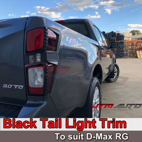 MATT Black Tail Light Cover Trim to suit Isuzu D-max Dmax 2020+