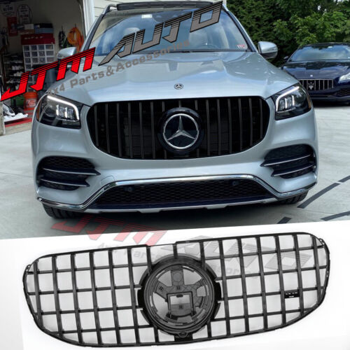 Gloss Black GT Bumper Grille Grill to suit Mercedes-Benz GLS X167 GLS450 GLS450D