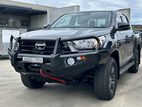 JTM Deluxe Steel ADR Bull Bar Winch Compatible to suit Toyota Hilux N80 2020+