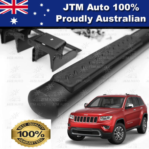 Black 4" Running Boards Side Steps to suit Jeep Grand Cherokee 2011-2022