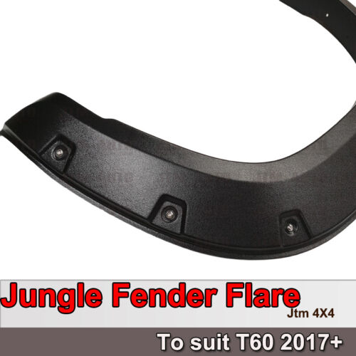 Jungle Black Fender Flares Wheel Arch Pocket Style to suit LDV T60 2017-2021