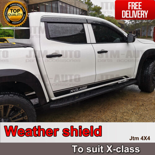 Weather Shield Window Visors weathershield for Mercedes-Benz X-class 2018+