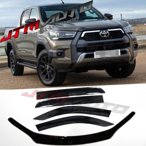 Bonnet Protector + Window Visors to suit Toyota Hilux N80 2021+ MY21