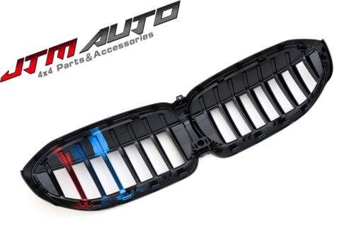 Gloss Black M Line Front Bumper Grill Grille suitable for BMW 3 Series G20 G21