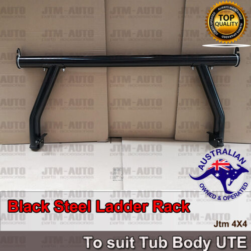 Universal Black Steel Ladder Rack Roll Bar for Ute Tub Hilux Amarok Ranger D-max